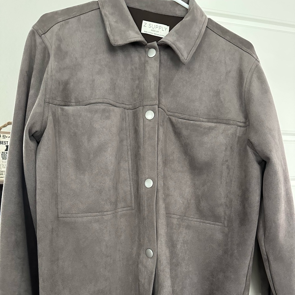 New faux suede shirt/jacket